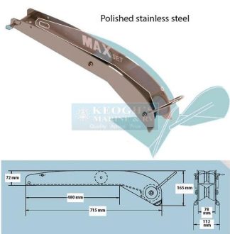 Maxwell MAXSET Bow Roller - Polished - Fits Maxset Anchor 16 kg (P105079)