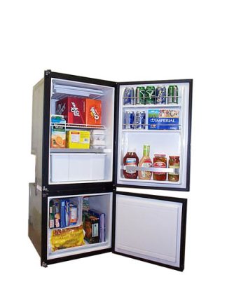 Nova Kool RFU6809 12-24 Volt - 173L - Upright Marine Fridge/Freezer - Danfoss BD50F Compressor - Suitable for Boats, Caravans, Motorhomes and RVs (RFU6809)