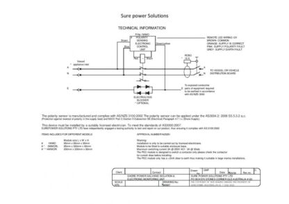 Sure Power 240-Volt Shore Power Reverse Polarity Lock Out 1 Way Module - Checks the Input Polarity of Shore Power Supply (Safe 1WMO) - Image 2